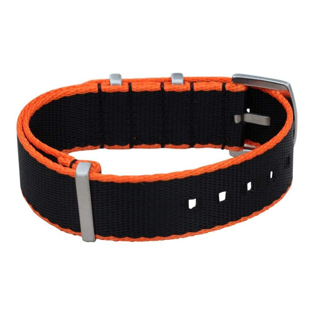 BluShark AlphaShark AlphaShark - Black & Orange Watch Strap