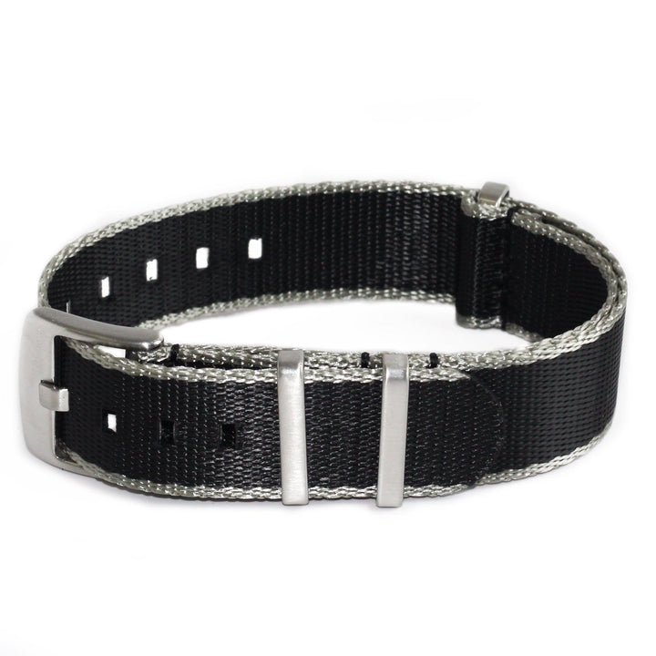 BluShark AlphaShark AlphaShark - Black & Silver Watch Strap