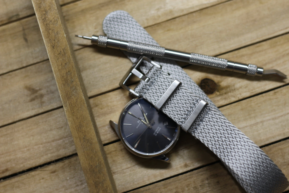 BluShark SharkFin SharkFin - Titanium Silver Watch Strap